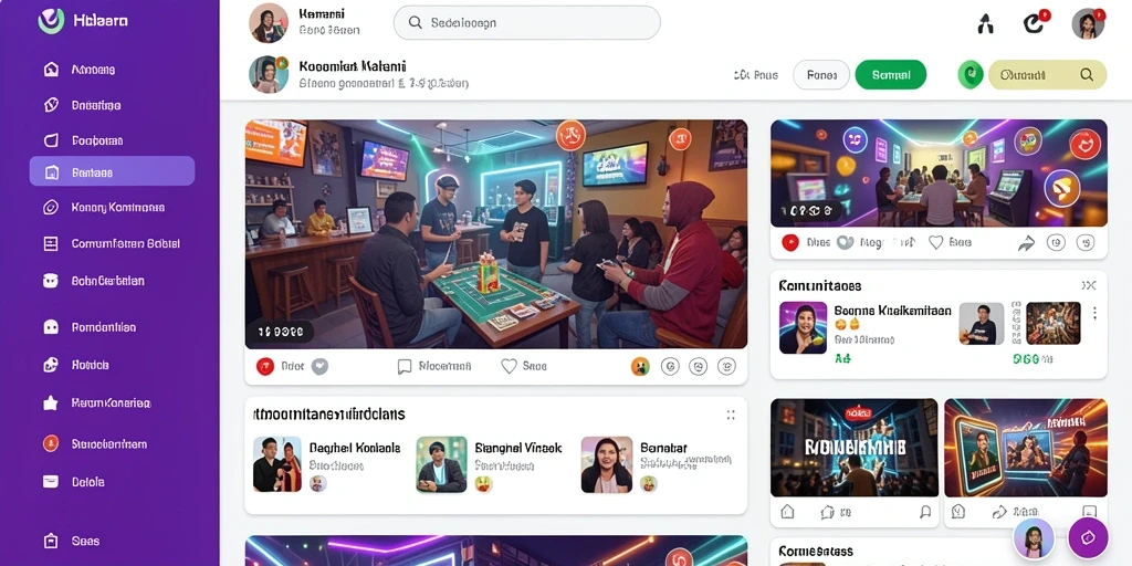 Tampilan menu utama IDAGAME yang menarik.