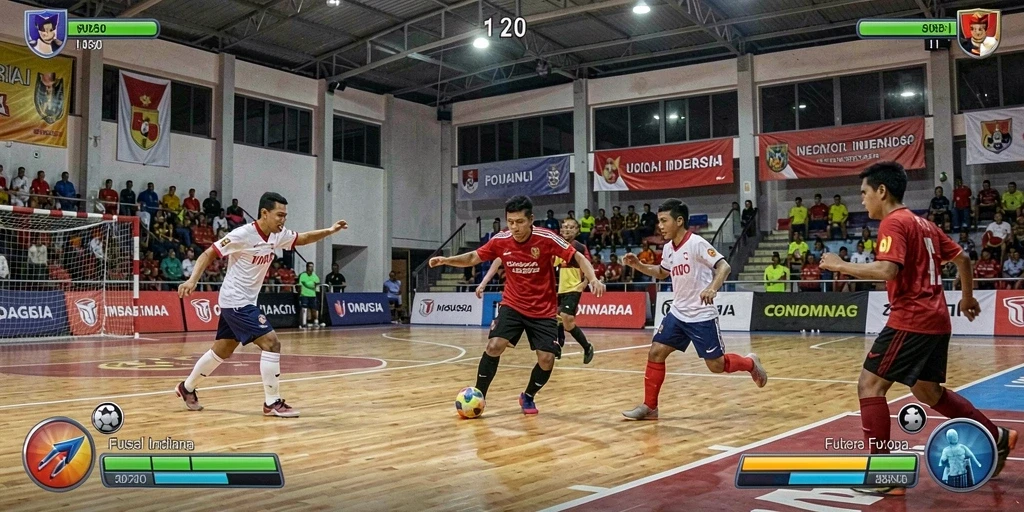 Tampilan karakter utama yang penuh aksi.
