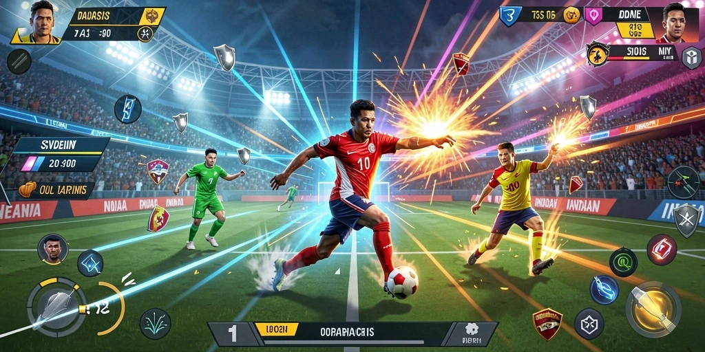 Tangkapan layar menunjukkan karakter berkendara menembus monster.