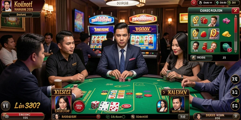 Tampilan karakter utama dalam aksi epik.