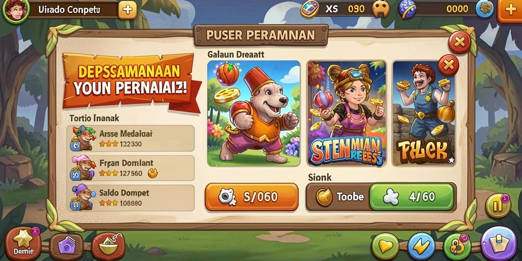 Tampilan antarmuka yang intuitif dan menarik.