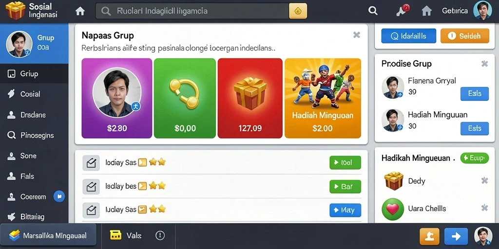 Tampilan menu utama yang menarik dan intuitif.