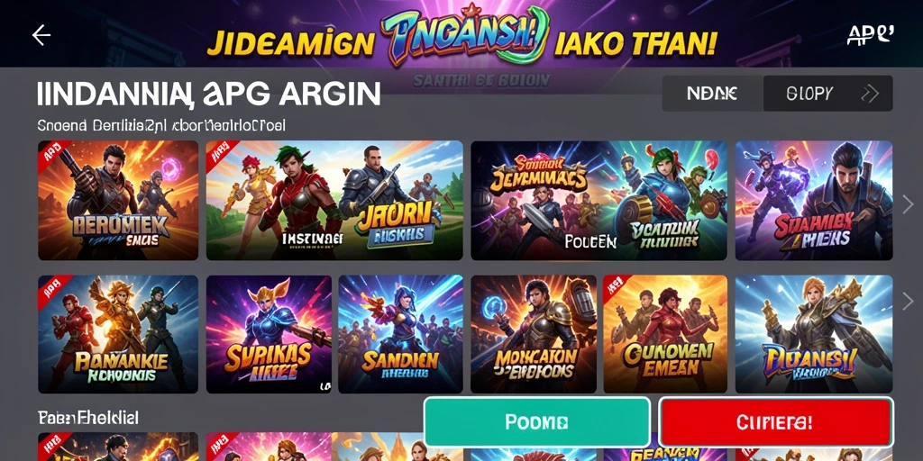Tampilan antarmuka pengguna UNGUTOTO yang menarik.